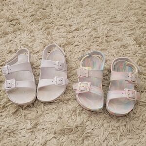 Target Kids' Sandals - White and Pastel Multicolor